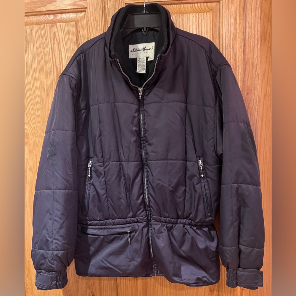Eddie Bauer Thinsulate Full Zip Insulated Jacket Coat Deep Purple Size Small